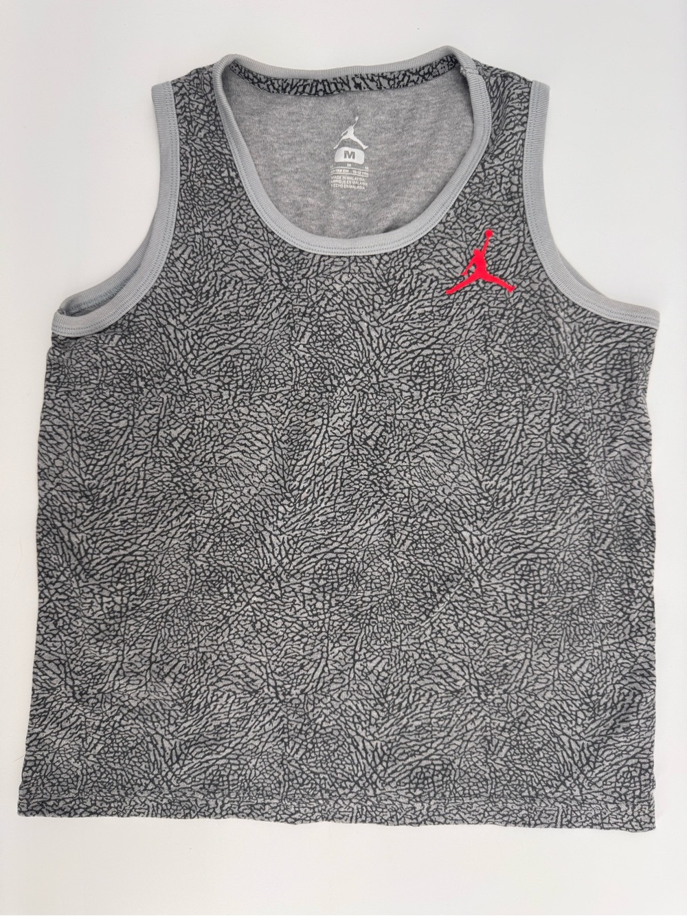 Nike Air Jordan Boys Elephant Print Jumpman Tank Top Medium 10-12